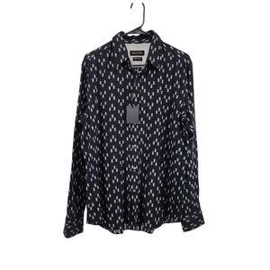 Massimo Dutti Men's 100% Cotton Casual Long Sleeves Button Down Shirt